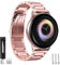 SPGUARD Kompatibel mit Samsung Galaxy Watch Active 2 44mm Armband/Galaxy Watch Active 2 40mm Armband,Edelstahl Schnellverschluss Ersatzarmband-Rose Pink