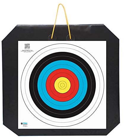 YATE Bogenschießen XXL Zielscheibe Polimix mit Griff 80cm x 80cm x 10cm bis 45 lbs (Pfund) Bogensport Bogenschießscheibe Bogenzielscheibe mit 2 Scheibenauflagen 60cmx60cm Indoor & Outdoor