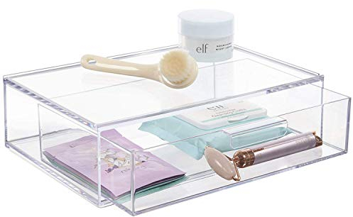 STORi Audrey stapelbarer Kosmetik-Organizer, Schublade, 30,5 cm breit, transparent