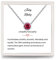 Presentski 925 Kette Damen Juli Geburtsstein Halskette Anhänger Personalisiert Ruby Kette Solitär