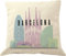 DrupsCo Barcelona Kissenbezug, dekorativer Kissenbezug, 45,7 x 45,7 cm