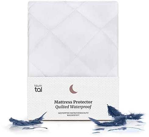 Blumtal® Luxus Gesteppter Matratzenschoner – Oeko-TEX Zertifiziert, Anti-Allergie Matratzenschoner, Matratzenschoner Wasserdicht – 135 x 190cm