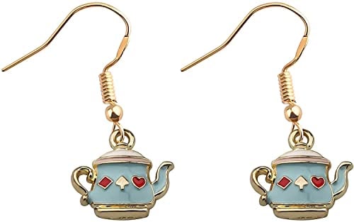 KUIYAI Teapot Earring Teapot Gift Cartoon Lover Gift Teapot Gift Girls Gift Girlfriend Gift Earring for Daughter (teapot Earring UK)
