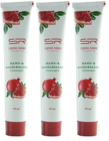 Sabrina Rudnik Hand- und Nagelbalsam 45 ml + varivendo Notizblock (3 x Granatapfel)