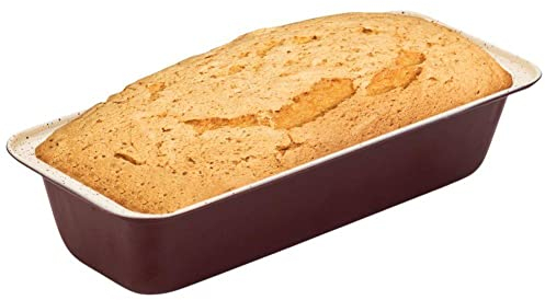 NAVA Backform Brotbackform Kastenform TERRESTRIAL mit Beschichtung aus Keramik und Granit zum Backen von Brot Pasteten Rührkuchen 33x14x6,5 cm