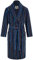 John Christian Supeweicher Fleece-Morgenmantel, Marineblau mit mehrfarbigen Streifen (M)