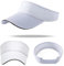 FINDING CASE Sun Visor Cap - Women Ponytail Baseball Cap, Washed Outdoor Trucker Hat Plain Dad Cap, Adjustable Twill Golf Tennis Visor Hats for Men (White)