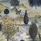 Holden Swan Lake Wallpaper - Modern Wallpaper for Living Room, Bedroom, Fireplace - Decorative Luxury Nature Wall Paper with Beautiful White Swans & Foliage (Navy/Ochre Holden)