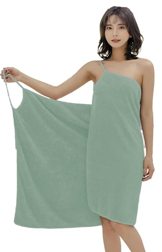 Serviette Robe à Bretelles en Microfibre - Séchage Rapide Peignoir de Bain Femme, Robe de Chambre, Drap de Bain, Serviettes de Douche pour Plage, Natation, Surf, Spa