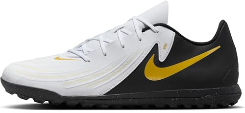 Nike Herren Phantom Gx Ii Club Tf Fußballschuhe, White/Black-MTLC Gold Coin, 42 EU
