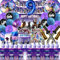 104 Piezas Fortnit Set, Decoración Cumpleaños 9 Años, Globos, Gaming Fiesta, Decoración Tarta, Pegatinas, Pancartas, Fiesta Infantil