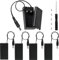 VISSQH 5 Pièces 9V Support de Batterie,9V boîtier de Batterie avec Prise DC,Noir 9V Battery Holder Box Case,9V Boîte à Piles en Plastique avec Couvercle et Interrupteur on/Off