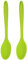QUARKZMAN 2uds Silicona Cucharas, Calor Resistente Cocina Cocina Utensilio Cuchara para Cocinar, Mezclar, Revolver y Servir, Claro Verde