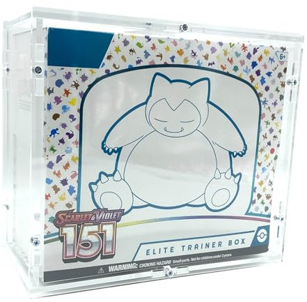 TCG Cases Selbstaufbau Acryl Case Made in Germany passend für Pokemon Top Elite Trainer Box ETB TTB Hardcover Protektor Schutzhülle Protection Selbstaufbau