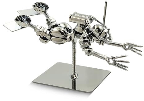Boerni Kreative Retro-Taucher-Modell-Statuen, Metall, Unterwasser-Abenteuer, Tauchen, Schwimmen, Figur, Modell, Skulptur, Ornament, moderne Kollektion, Regal, Geschenk für Geburtstag, Zuhause, Büro,
