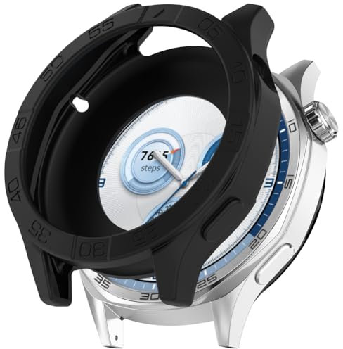 Zohmuly Schutz Case Kompatibel mit Huawei Watch GT 5 46mm/GT 4 46mm Armbanduhr Schutzhülle,Stoßfest Silikon Gehäuse Hülle für Huawei Watch GT5 Pro 46mm Smartwatch Schutz, Watch Schutz Zubehör Set