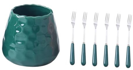 Holibanna 1Juego Almacenamiento Cerámico para Cubiertos con Inoxidable Organizador De Utensilios De Oscuro