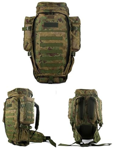 Langwaffen Airsoft Waffen Rucksack Wasserdicht Waffentasche,Taktischer Gewehrrucksack,Rucksack Militar Wanderrucksack Mit Gewehrhalter für Reisen Camping Jagd(Color:F)
