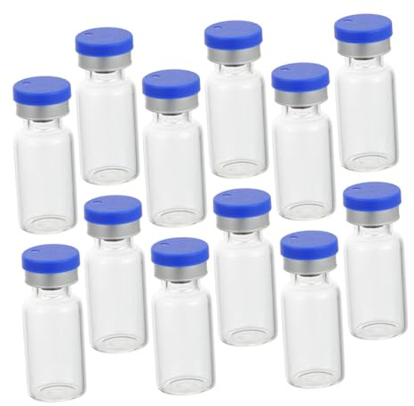 DECOMELODY Flacons En Verre Avec Bouchons 50 Pièces 3 Ml Bouteille De Stockage Compacte Anti-fuite Pour Échantillons De Liquide Voyage Laboratoire