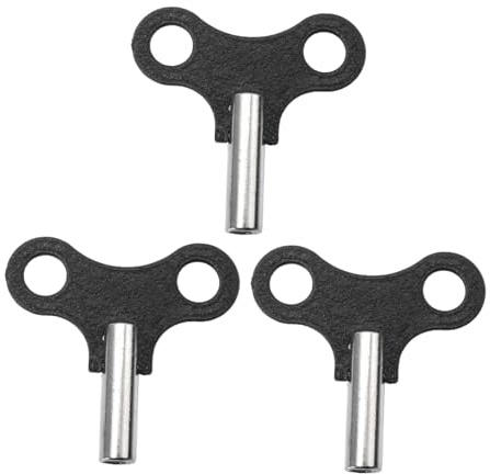 VALICLUD 3 Stück Teiliges Metall Schlüssel Robustes Aufziehwerkzeug für Alte Mechanische Tisch Pendeluhren Praktisches Zubehör für Antike Holzuhren Langlebig und Portabel