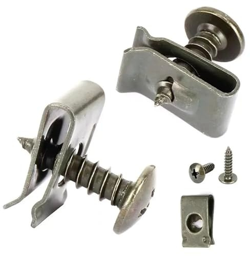 Ensemble de clips de fixation en U for voiture, en métal, mixtes(Screw And Clip,10pcs)