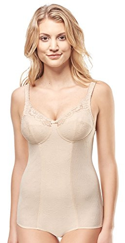 Susa Body ohne Bügel 6488, Body Shapewear Damen stark formend, Mieder für Frauen, Softer Bodysuit mit Shaping Effekt, Formt Taille, Bauch und Po