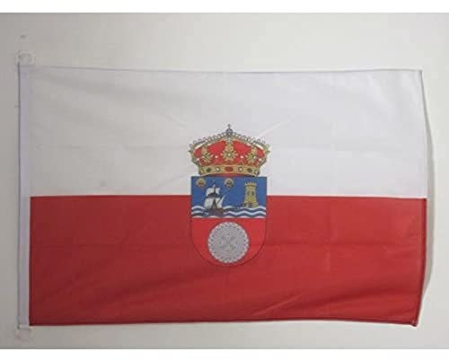BANDERA NAUTICA de CANTABRIA 45x30cm - Pabellón de conveniencia CÁNTABRA – CANTÁBRICA 30 x 45 cm anillos - AZ FLAG