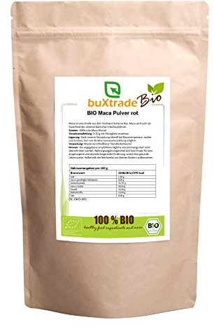 BIO Maca rot | Maca Knolle | Südamerika | Superfood | Pulver | Maca | Wurzel | 100% rein | 250 g