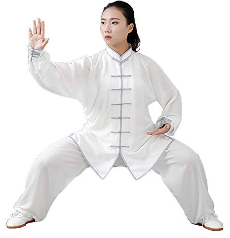 Daoba Unisex Kung Fu-uniform Tai Chi-kampsportkläder Wushu-kostym träningsoverall toppar och byxor