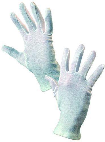 CXS Baumwollhandschuhe - 100% Baumwolle, Stoffhandschuhe, Textilhandschuhe, Arbeitshandschuhe, Handschuhe Weiß - Größe 7 (60 Paar)