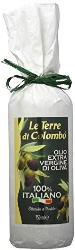 Le Terre di Colombo - Olio Extravergine d'oliva 100% Italiano - Bottiglia Bianca - 0.75 litri