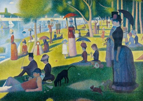 Bluebird Puzzle - Georges Seurat,EIN Sonntagnachmittag auf der Insel La Grande Jatte, 1000 Teile Puzzle - Reproduktion des Berühmten Gemäldes - Puzzle für Erwachsene