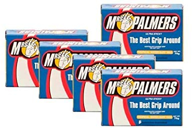 12 Bars Mrs Palmers Surfwachs Tropical 75 Grad und über 12 Stangen in Boxen Surfboard Wachs