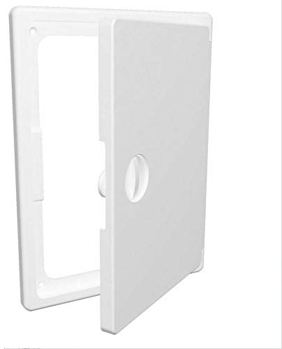 White Access Panels with Handle/Plastic Revision Door/Flush Fitting Flap (150mm x 100mm / 5.91 x 3.94)