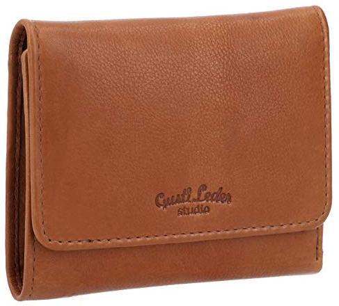 Gusti Geldbeutel Leder-Marely Damen Geldbörse Portemonnaie Braun Leder