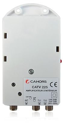 Cahors CATV 225 5G Amplificateur intérieur Terrestre 2 Sorties TV TNT