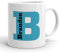 Tigerlilyprints Personalised Initial Mug-Name on a Mug-Custom Mug-Gift for Him-Work Best Friend Coffee Mug, Tea, Friend Birthday Gift