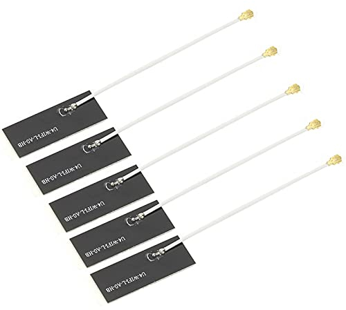 2.4G / 5G Antena de Doble frecuencia Interfaz IPEX1 Antena de Tarjeta de Red Antena de Tarjeta WiFi de 9 cm / 3,5 Pulgadas (5 Piezas)