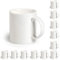 MYSUB Lot de 12 tasses à café vierges en céramique pour sublimation - Blanc - 425 ml