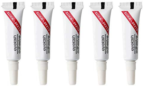 5Pcs 2ml Mini Adhesive False Eyelashes Glue Waterproof Eyelid Gel Eye Makeup