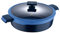 MasterPro - Shallow Casserole with Glass Lid, 4.9l - Gastro Induction Cast Aluminium Non-stick Pot, Professional Quality, Diamond Infused Coating, Ovenproof