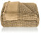Gräfenstayn Premium Tagesdecke mit Fransen - 180 x 240 cm - leichte Sommerdecke Waffelpique - 100% Baumwolle - kühlende Wohndecke, Baumwoll-Decke als Sofa und Bett-Überwurf (Beige)