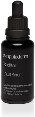 Singuladerm - Gesichtsserum gegen Flecken und Anti-Aging – 30 ml – gleicht den Hautton aus – Antioxidans und Anti-Verschmutzung – Radiant Dual Serum