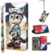 BOLELAW Hülle für Samsung Galaxy A52 / Galaxy A52S 5G Handyhülle, Kartensteckplatz Magnetverschluss Flip PU Leder Bemalte Muster Schutzhülle für Samsung A52/A52S, Verschmitzte Katze