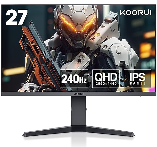 KOORUI 27 Inch Monitor, 240Hz Gaming Monitor 1440p
