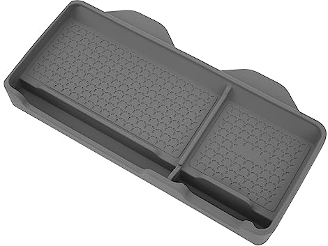 Car Dash Panel Tray, Car Dash Board Organizer Practical Durable Stylish Anti Slip Multifunctional Silicone Material for Model 3 Or Y (Gray)