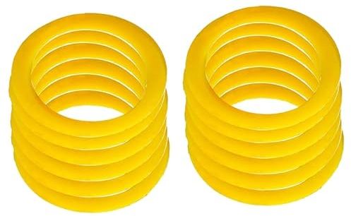 MayNuo 12er-Set Kompatibel mit Slim Yo-Yo-Silikon-Response-Pads Gelbes YoYo-Zubehör