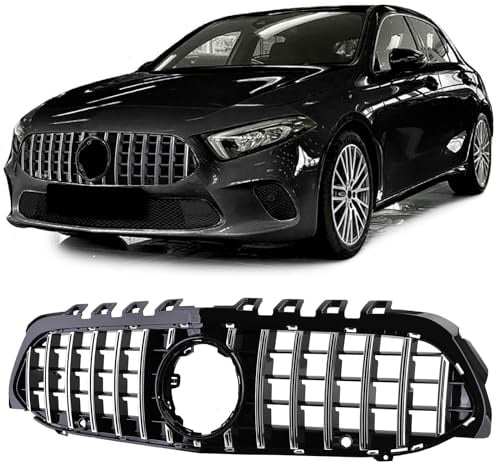 Sport Kühlergrill Schwarz Chrom für Mercedes A Klasse W177 V177 18-24