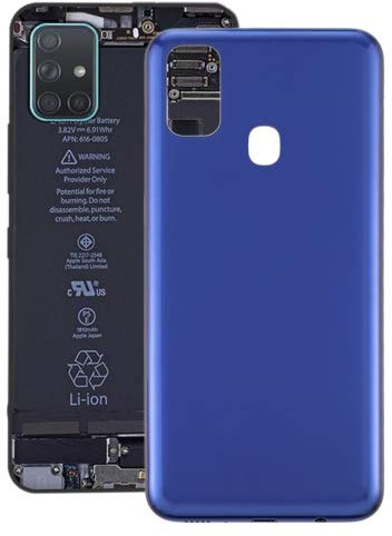 ZYGX ATJ Batterie rückseitige Abdeckung Für Samsung-Galaxy M21 (Black) (Color : Dark Blue)