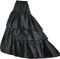Reifrock Petticoat Brautkleider Lang Trailing 3 Ringe 3 Schicht Krinoline Unterrock mit Spitze Hochzeitskleider Underskirt Karneval Petticoat 50er Vintage Cocktailkleid Unterröcke Slips(Schwarz,42)